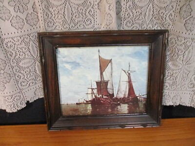 CONOCO Continental Oil Co - 1960s - Art Print - Framed - Coast of Zeeland