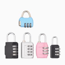 Combination Locks 3-4Digit Password Waterproof Padlock for School Gym Locker 1pc