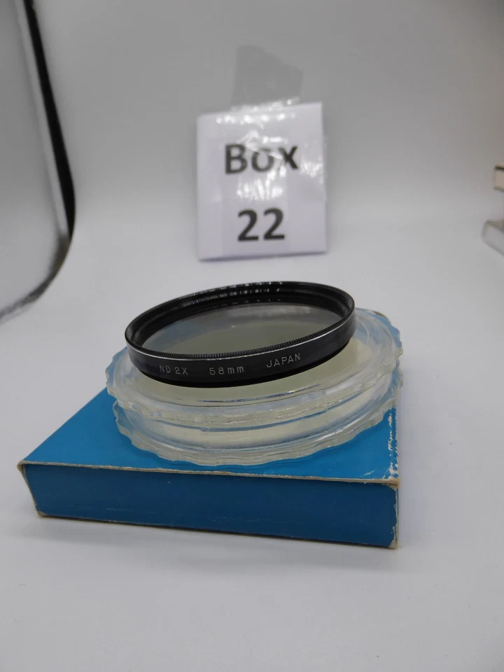 58mm ND2 Lens Filter -quality filter nd2x ndx2 neutral density + box + keeper - Image 2 of 2