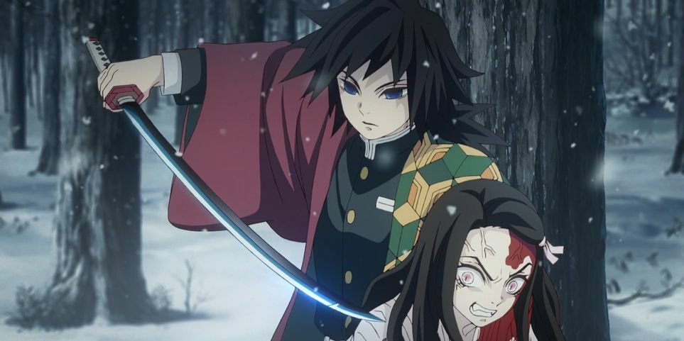 Demon Slayer Giyu Tomioka Nichirin Anime Sword GIF