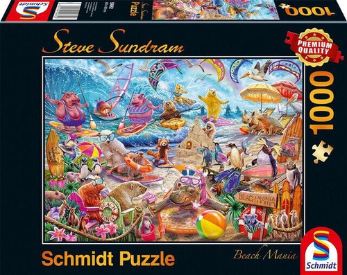Puzzle PQ 1000 Zwierzaki na plaży (Beach Mania) G3