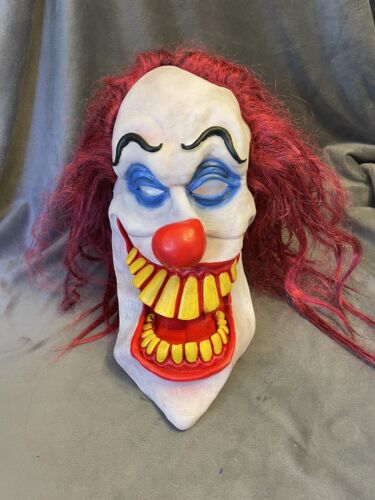 Creepy Evil Scary Halloween Clown Mask Rubber Late