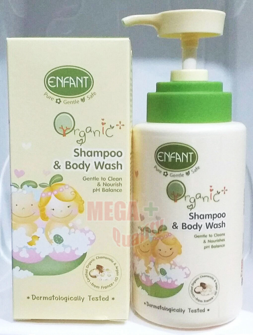 ENFANT Shampoo and Body wash for KIDS Gentle to Clean Nourish PH Balance 300ml.