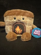 7.5-8  Bum Bumz Francis The Fireplace Hearth Brown Stuffed Plush Home Russ NWT