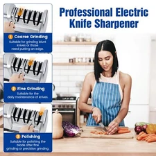 Afilador de cuchillos eléctrico para cuchillos de cocina afilador de 3 etapas