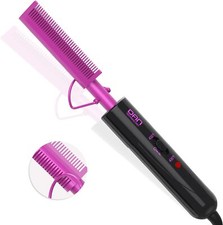 2 in 1 Hot Comb Hair Straightener for Wigs, Black Hair  Beard, Anti-Scald Strai