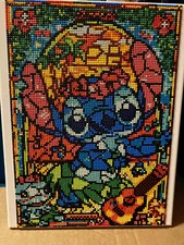 COMPLETED DIAMOND ART "STITCH" on  11" X 14" Stretched CANVAS "Ready to Hang"