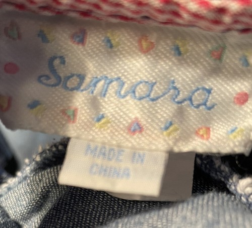 Toddler Girls 12 Mths Dress Samara Chambray Jumper Blue Denim Nautical Beach - Picture 5 of 5