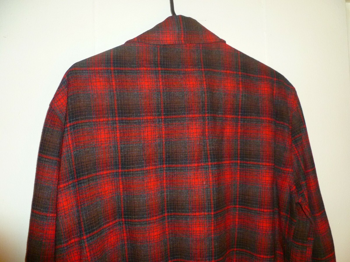 Vintage Pendleton Woolen Mills 49er Red Green Wool Plaid