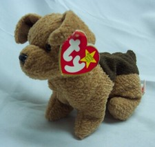 TY Beanie Baby TUFFY THE BROWN PUPPY DOG 6" Plush Stuffed Animal Toy NEW