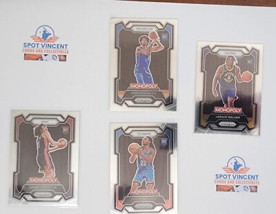 2023-24 Panini Prizm Monopoly Base Rookie RC (4) Lively Jaquez Jr Wallace Walker