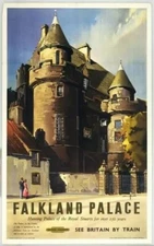 Falkland Palace Travel Poster Print  Reproduction Giclee Print 11x17