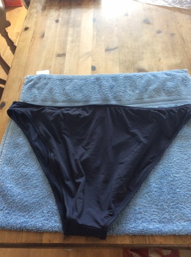 FIGLEAVES CURVE Womans Bikini Bottoms Blue Rose/gold Detail Size 16 Bnwt - Picture 4 of 11