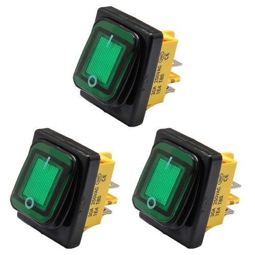 Waterproof Rocker Switch 30A Switch 4 Pin Position Automotive Applications - Picture 8 of 23