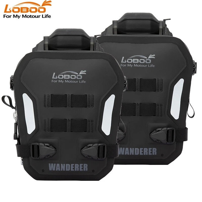 Bolsas inflables LOBOO Wanderer 6L barra de choque para motocicleta Foto 2 de 4