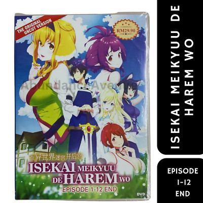 DVD UNCUT Version Harem in the Labyrinth of Another World Ep 1-12 English Sub