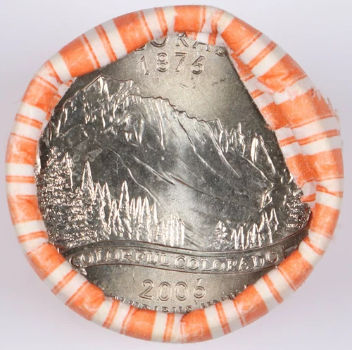 2006-P Colorado State Quarter Roll OBW Roll Heads/Tails Roll H/T Unc BU CO