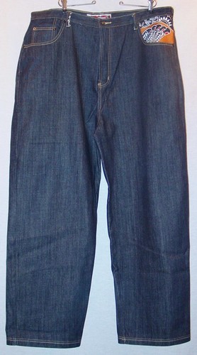 STONE TOUCH MENS BIG & TALL EMBROIDERED ASIAN DESIGNS JEAN SIZE W 44 -33 NEW - Picture 2 of 5
