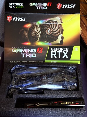 MSI GeForce RTX 2080 Gaming X Trio 8GB Brand New re-paste from Noctua NT-H2