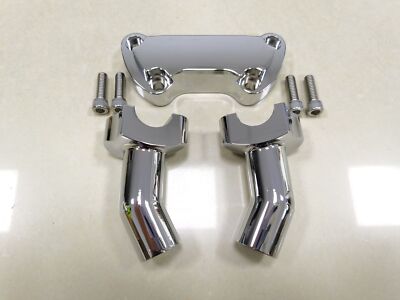 4'' Handlebar Risers Top Clamp For Harley Tour Super Sport Glide Softail FXSTC