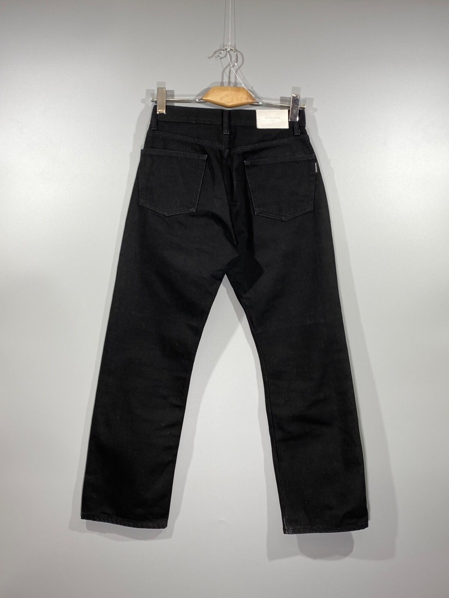 SANDRO PARIS Men's Straight-leg Ankle-length Heavy Jeans In Black