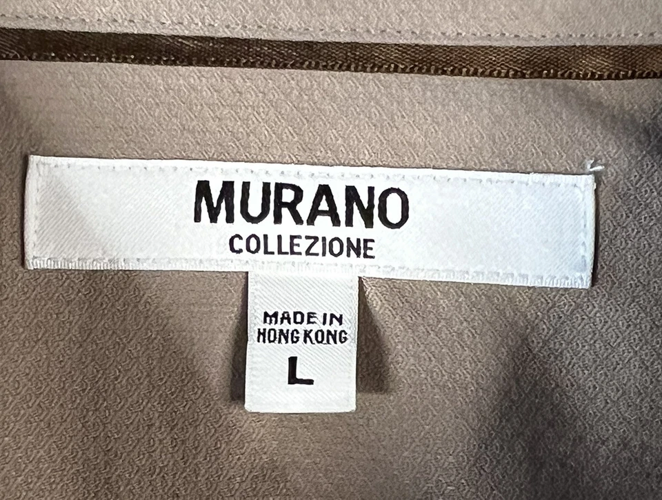 NEW Murano Collezione Tuxedo Dress Shirt Long sleeve Large Cotton NWT Textured - Image 4 of 4