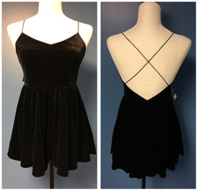 velvet short romper