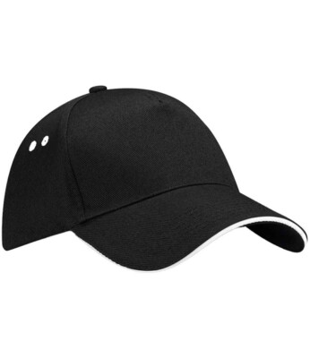 Beechfield ultimative Kontrastfarbe Baumwolle Drill Baseball Sport Golf Kappe Mütze