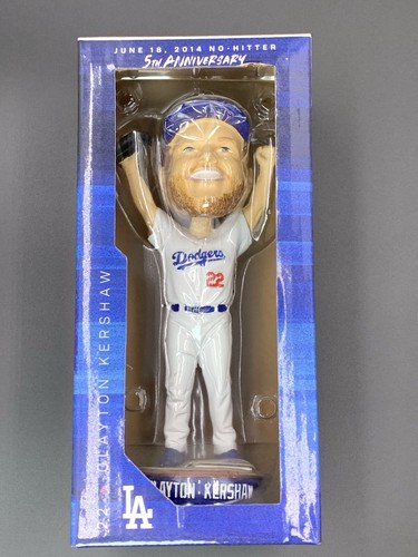 Los Angeles Dodgers CLAYTON KERSHAW 2014 Pitcher Bobblehead 5th Anniversary - Picture 4 of 4