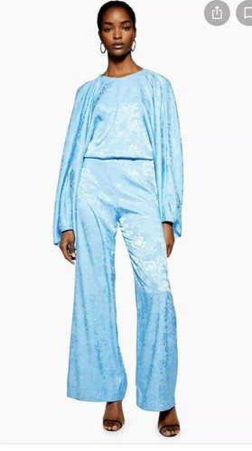 Topshop Boutique jacquard Blue Open 