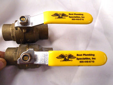 1 " 2 PIECE, SOLDER CONNECTION , 600 CWP, SS Ball Valve Lead Free Lot of 2