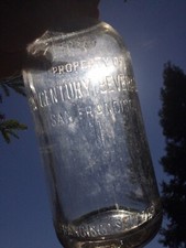 vintage the new Century beverage Co. seltzer bottle San Francisco CAL