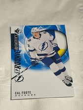 Cal Foote 2020-21 Upper Deck SP ROOKIE AUTHENTICS BLUE PARALLEL #115 LIGHTNING