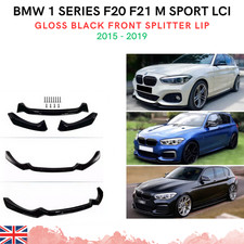 BMW 1 Series F20 F21 Gloss Black M Sport LCI Front Splitter