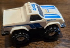 2  " Vintage 1/64 Schaper Stompers Rampage 4x4 White Pickup Truck Loose Mcds Toy