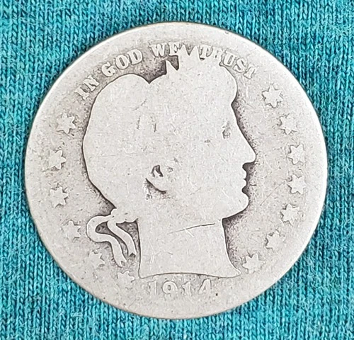 1914-S Barber Quarter AG