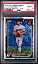 2024 Bowman Mega Box Chrome-Prospects-SP JACKSON HOLLIDAY #BCP-47 PSA 10