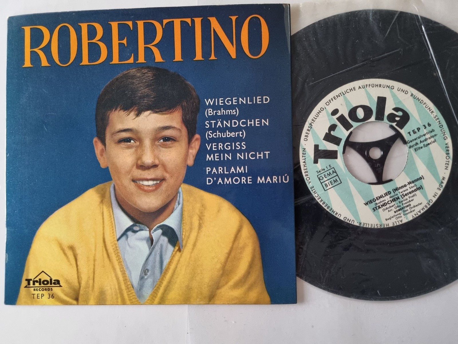 Robertino - Wiegenlied 7'' Vinyl EP Germany