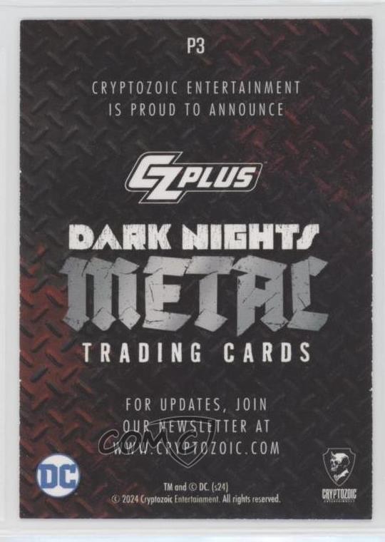 2024 Cryptozoic CZ Plus Dark Nights Metal Promos Dark Nights Metal #P3 d8k