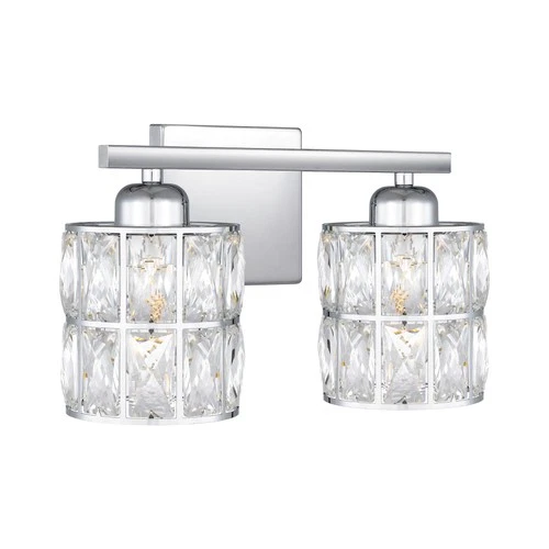 Quoizel GIB8613 Gibson 2 Light 12"W Bathroom Vanity Light - Chrome - Picture 11 of 12