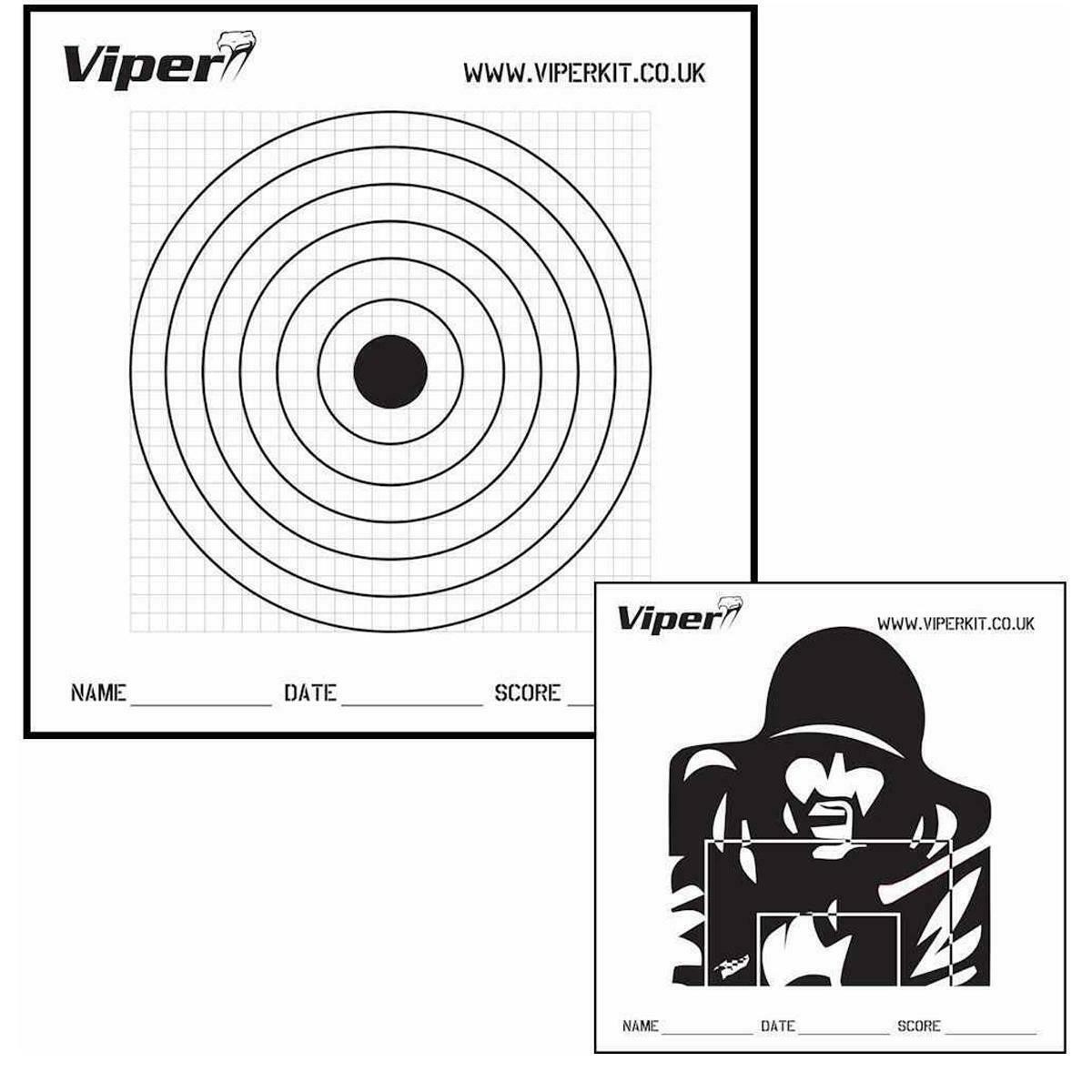 Viper PRO BB Paper Targets X 100 Shooting Target Airsoft