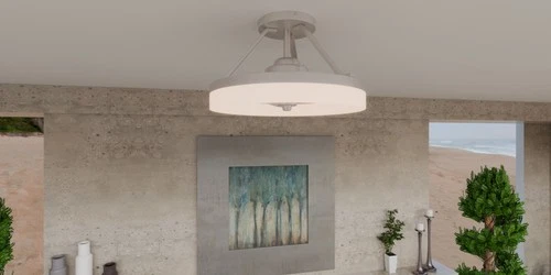 Quoizel PCOH3120 Cohen 19.75" 3 Blade Indoor LED Fandelier - Nickel - Picture 2 of 9