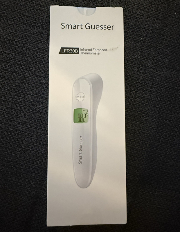 Smart Guesser LFR30B Infrared Forehead Thermometer, Digital Display, Memory