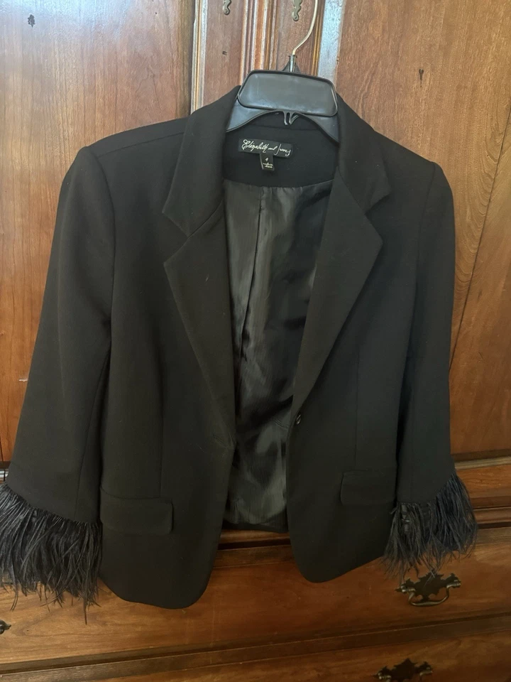 Blazer Elizabeth And James’s Me gustaría plumas en la manga talla 4 Foto 3 de 3