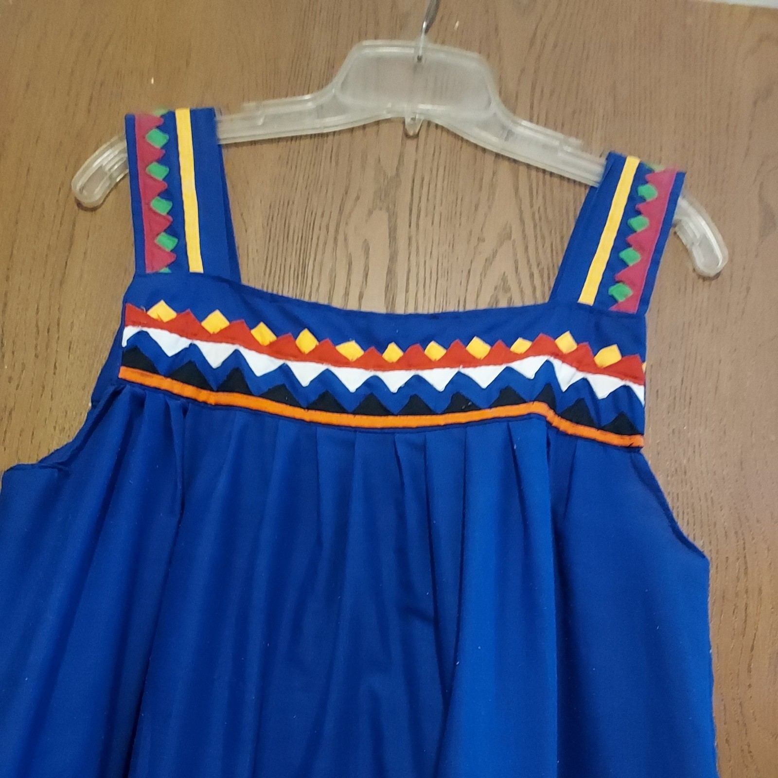 Native American Indian  Panama Patchwork Maxi Dre… - image 4