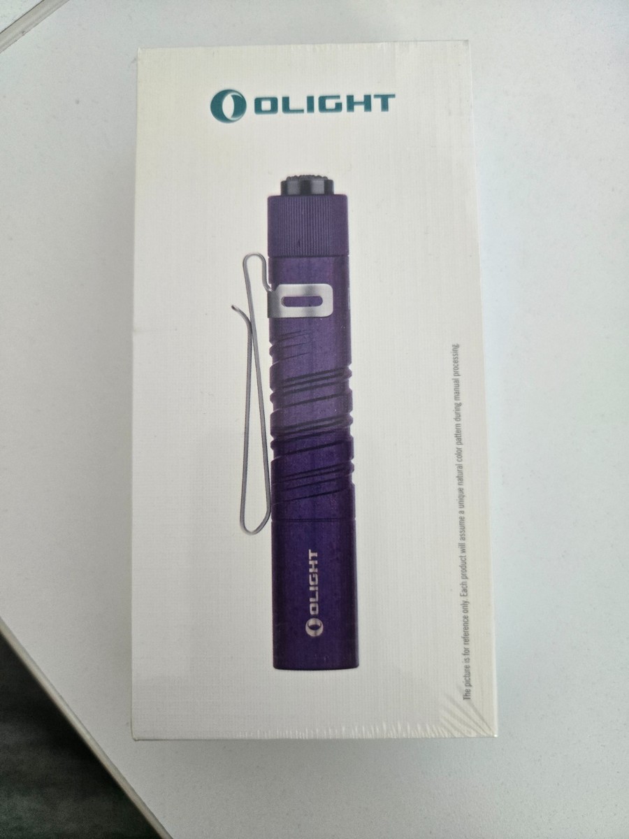 olight aaa flashlight NEW Olight i3T titanium 180 Lumen EDC AAA Flashlight, Limited Periwinkle  Purple