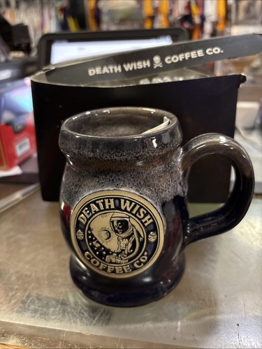 Death Wish Coffee Brand New Space Oddity Mug /2500 Handmade Fast S/H 276