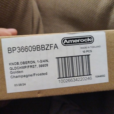 LOT OF 10 Amerock BP36609BBZFA Oberon 1-3/4 Inch Mushroom Cabinet Knob