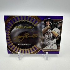 2023 Topps Five Star - Golden Graphs Jeff Bagwell #GG-JB Purple /25 (AU)