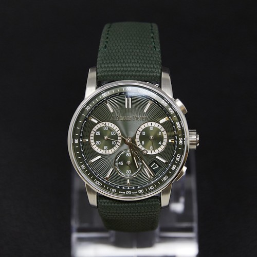 Audemars Piguet Code 11.59 Chrono Green Dial Rubber Strap SS Buckle 26393ST 2024